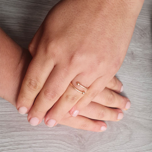 Anillo espiral sencillo