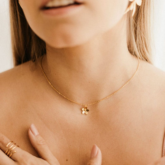 collar mini flor guayacan