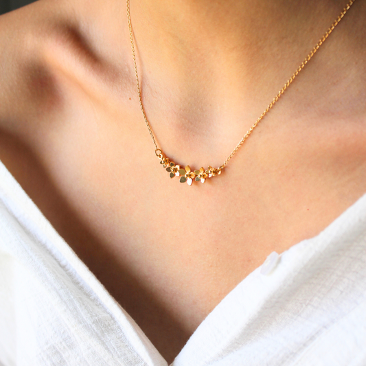 Collar 5 flor mini guayacan