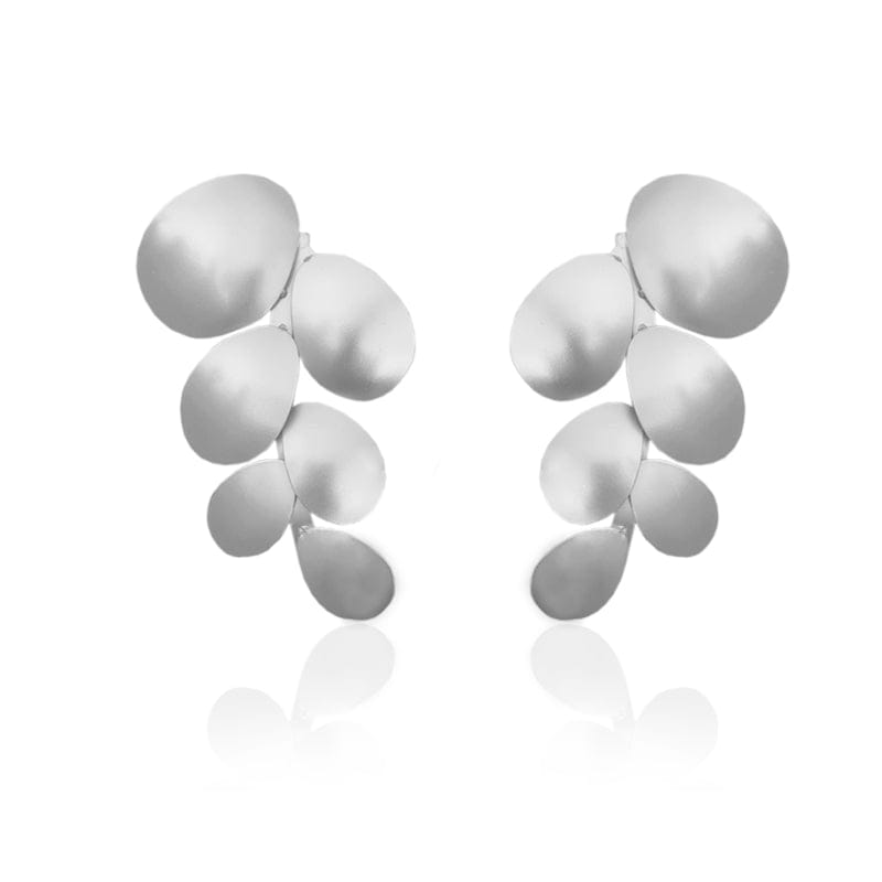 Dicca Plateado Aretes Andinia Largos