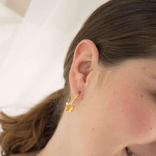 Mi tienda variation Candongas mariposa doble