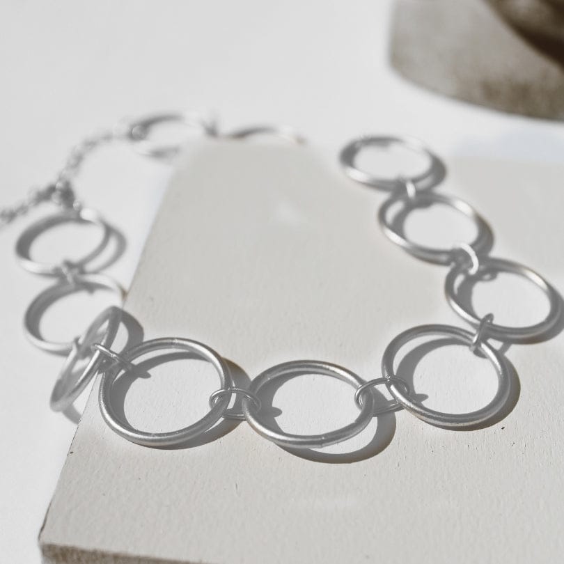 Mi tienda variation Plateado Choker Círculos