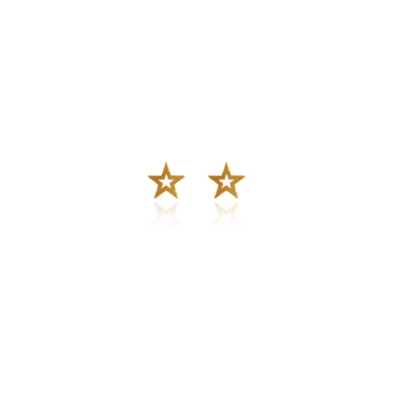 Aretes silueta estrella