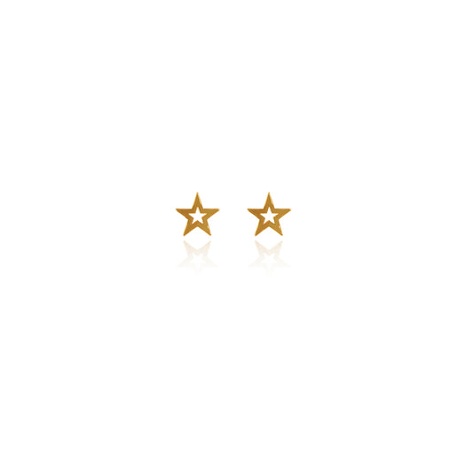 Aretes silueta estrella