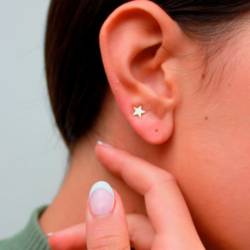 Aretes mini estrella