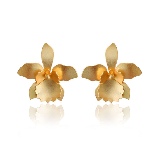 Aretes orquídea quadricolor
