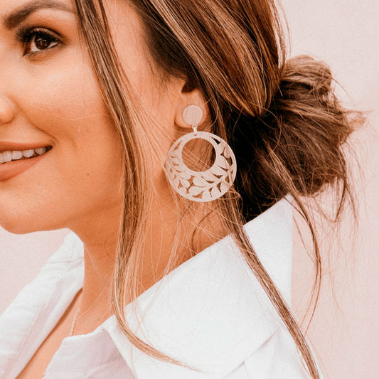 Aretes guaia redondos
