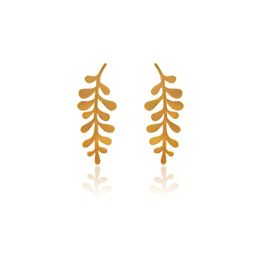 Aretes hoja