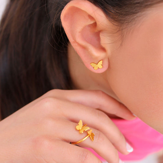 Aretes mariposa