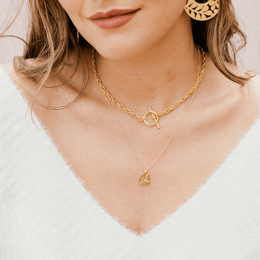 Collar medalla encenillo