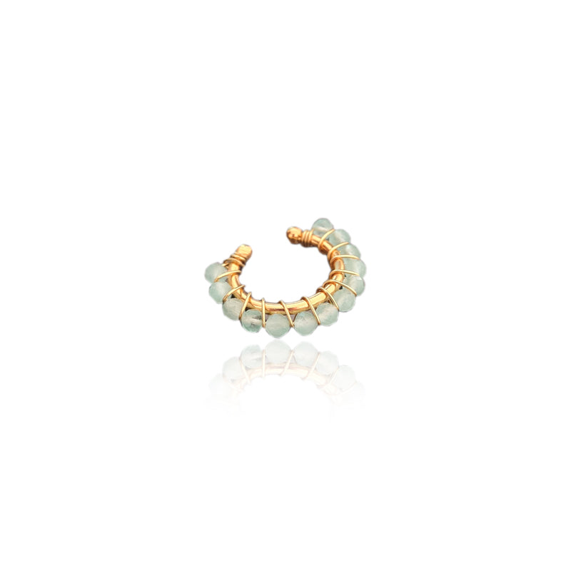 Earcuff jade verde