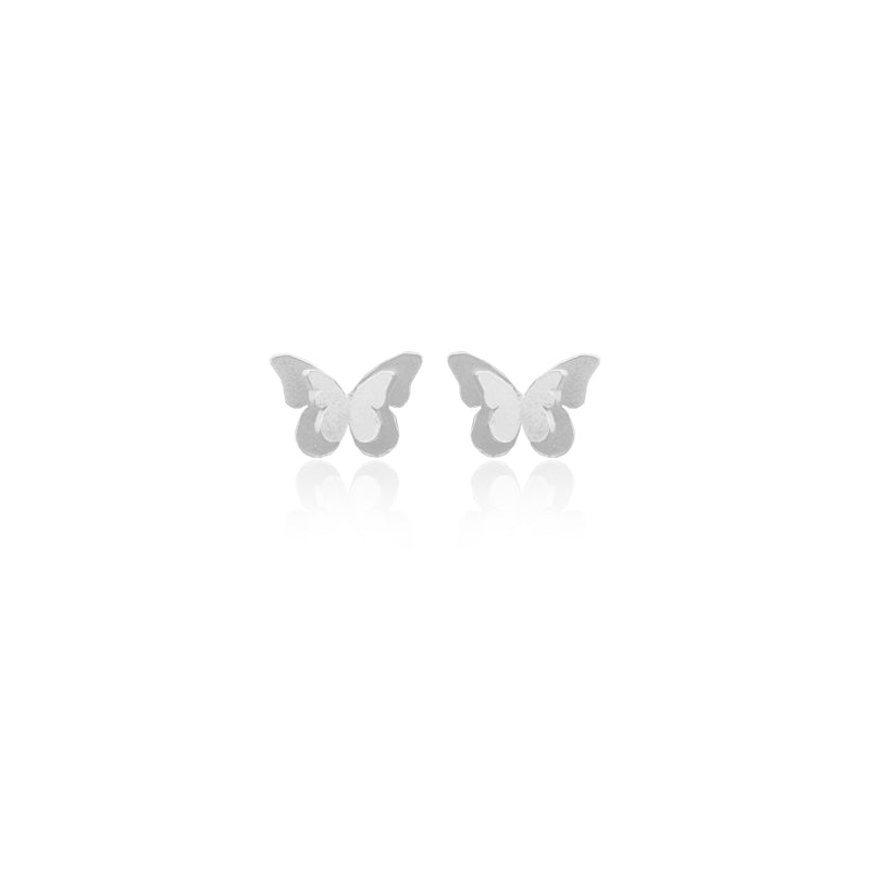 Aretes mariposa doble