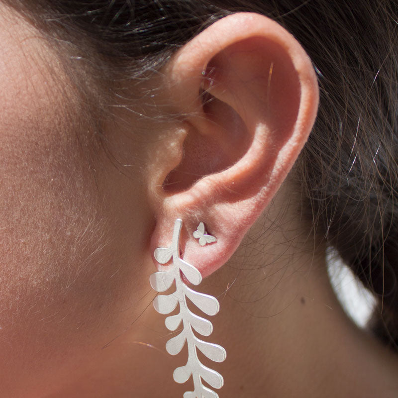 Aretes mini mariposa