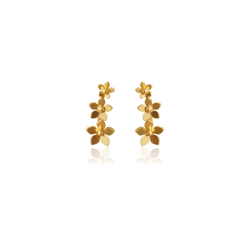 Aretes triple mini guayacan