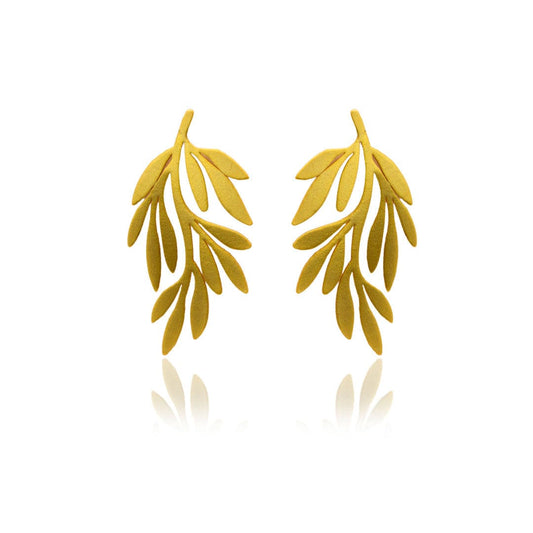 Dicca Aretes Hoja Florescencia