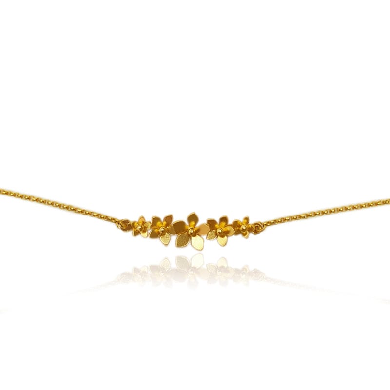 Dicca Dorado Pulsera 5 dijes mini guayacán
