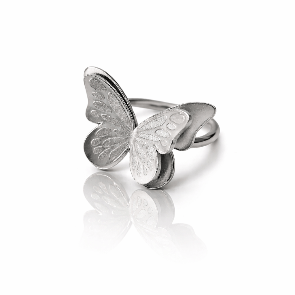 Dicca Plateado Anillo Mara