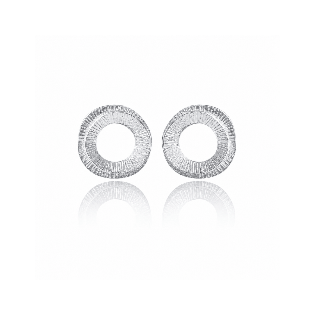 Dicca Plateado Aretes Aurora