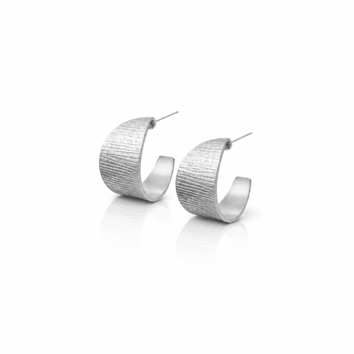 Dicca Plateado Aretes Candongas Layla