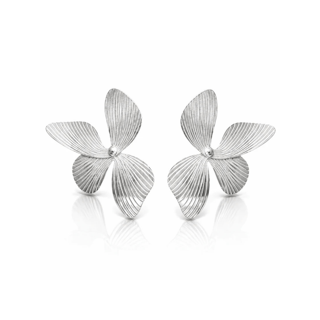 Dicca Plateado Aretes Layla