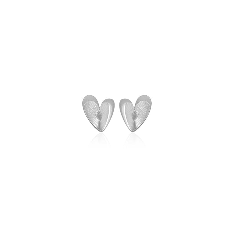 Dicca Plateado Aretes mini Amahi
