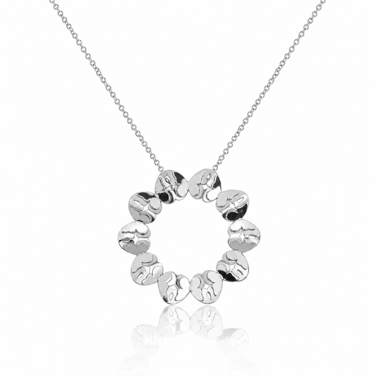 Dicca Plateado Collar Mara redondo