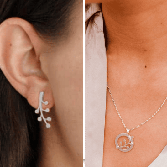 Dicca SET FLOR DE FRAILEJÓN. Incluye aretes y collar