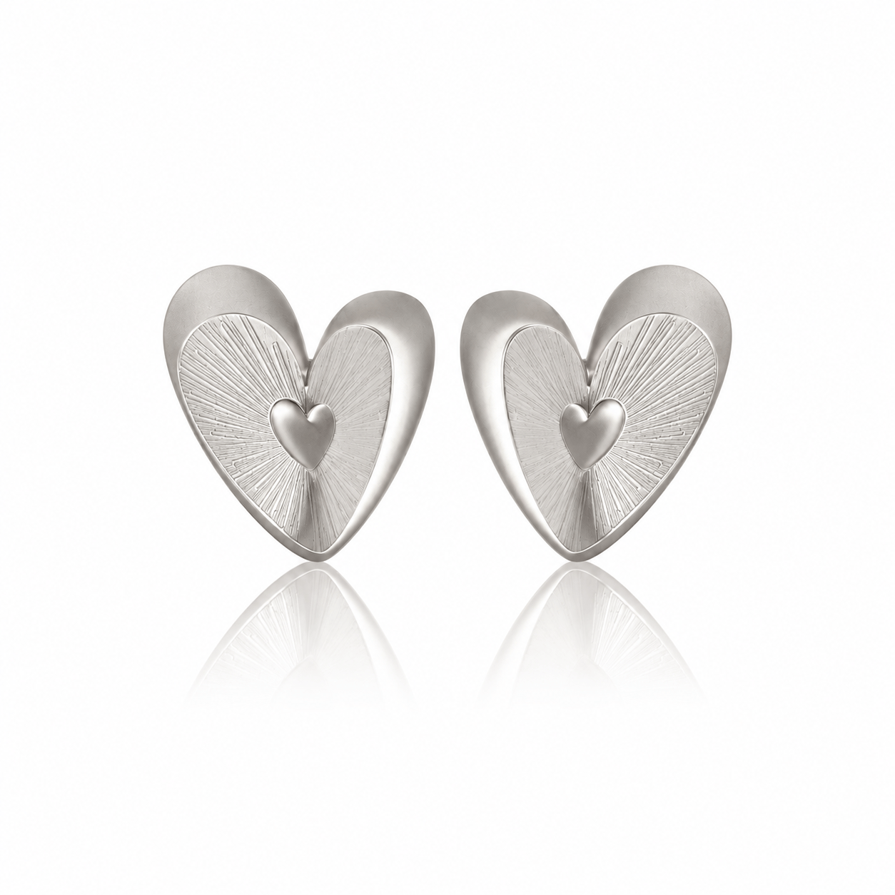 Dicca variation Plateado Aretes Amahi