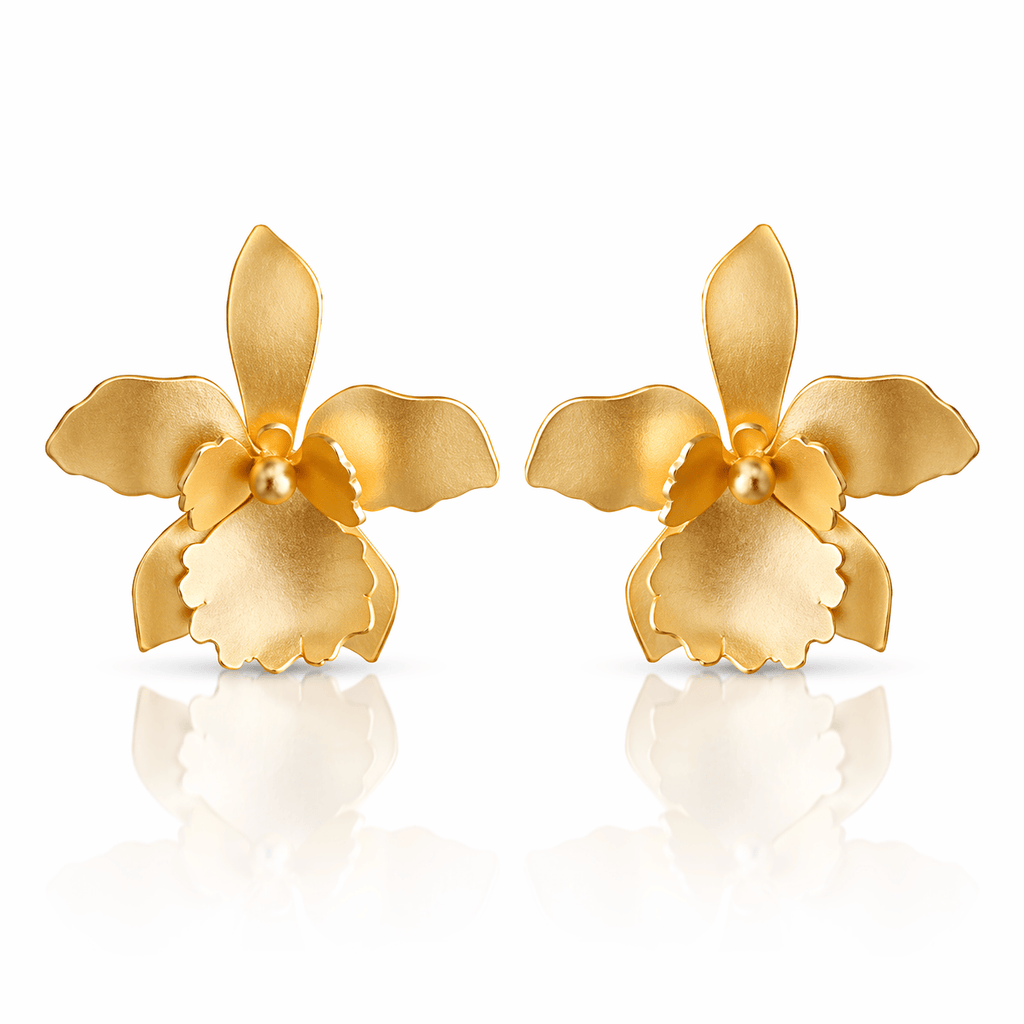 Mi tienda variation Aretes orquídea quadricolor
