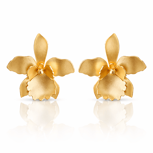 Mi tienda variation Aretes orquídea quadricolor