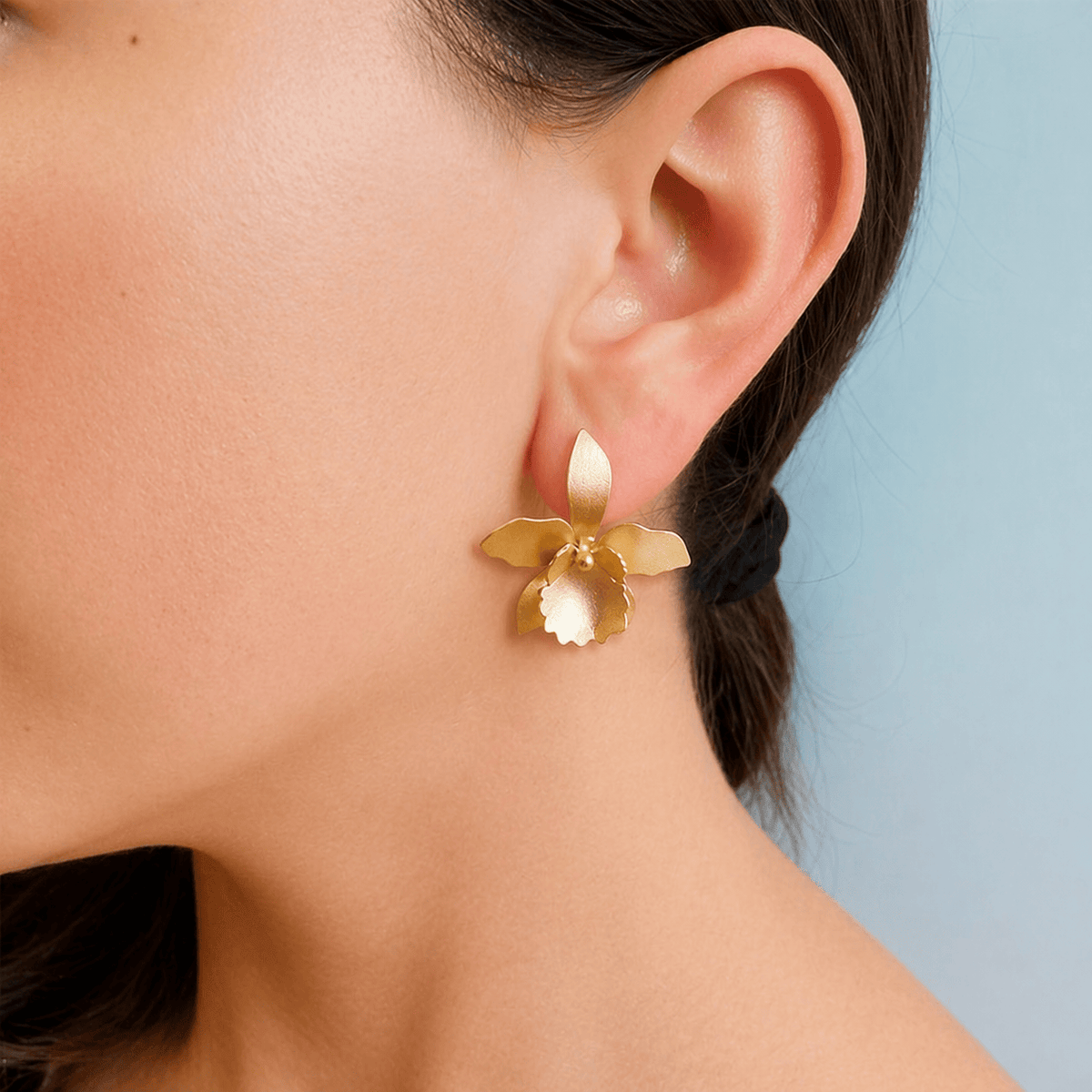 Mi tienda variation Aretes orquídea quadricolor
