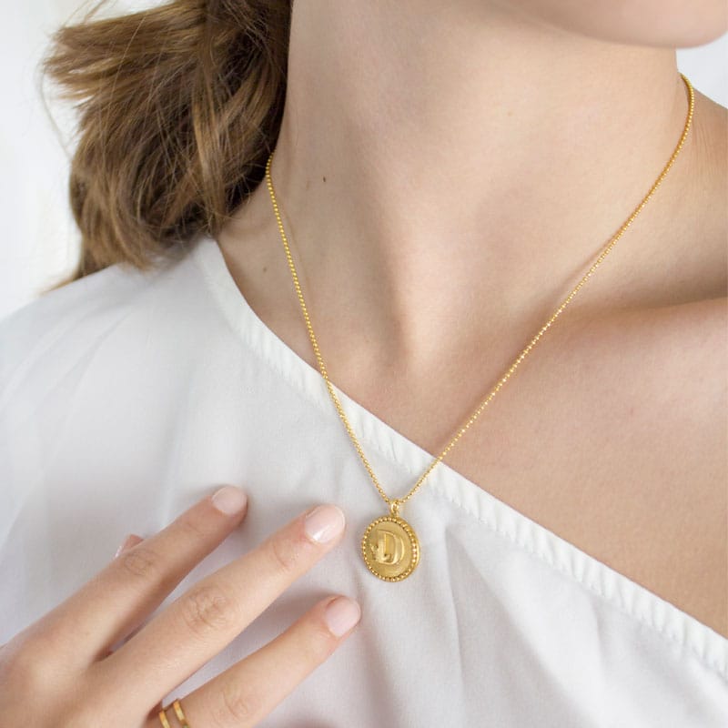 Mi tienda variation Collar medalla letras