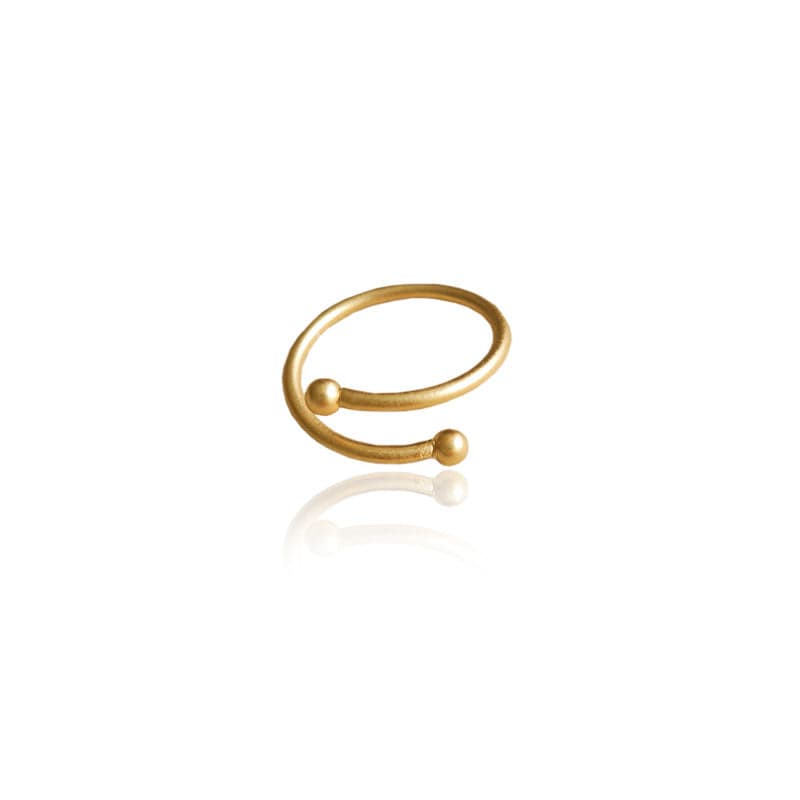 Mi tienda variation Dorado Anillo espiral sencillo