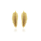 Mi tienda variation Dorado Aretes Helecho