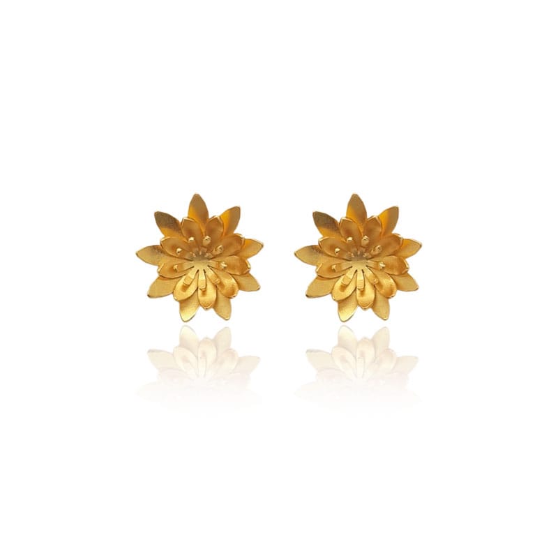 Mi tienda variation Dorado Aretes Loto