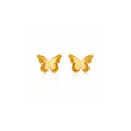 Mi tienda variation Dorado Aretes mariposa doble