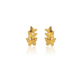 Mi tienda variation Dorado Aretes mariposas triple