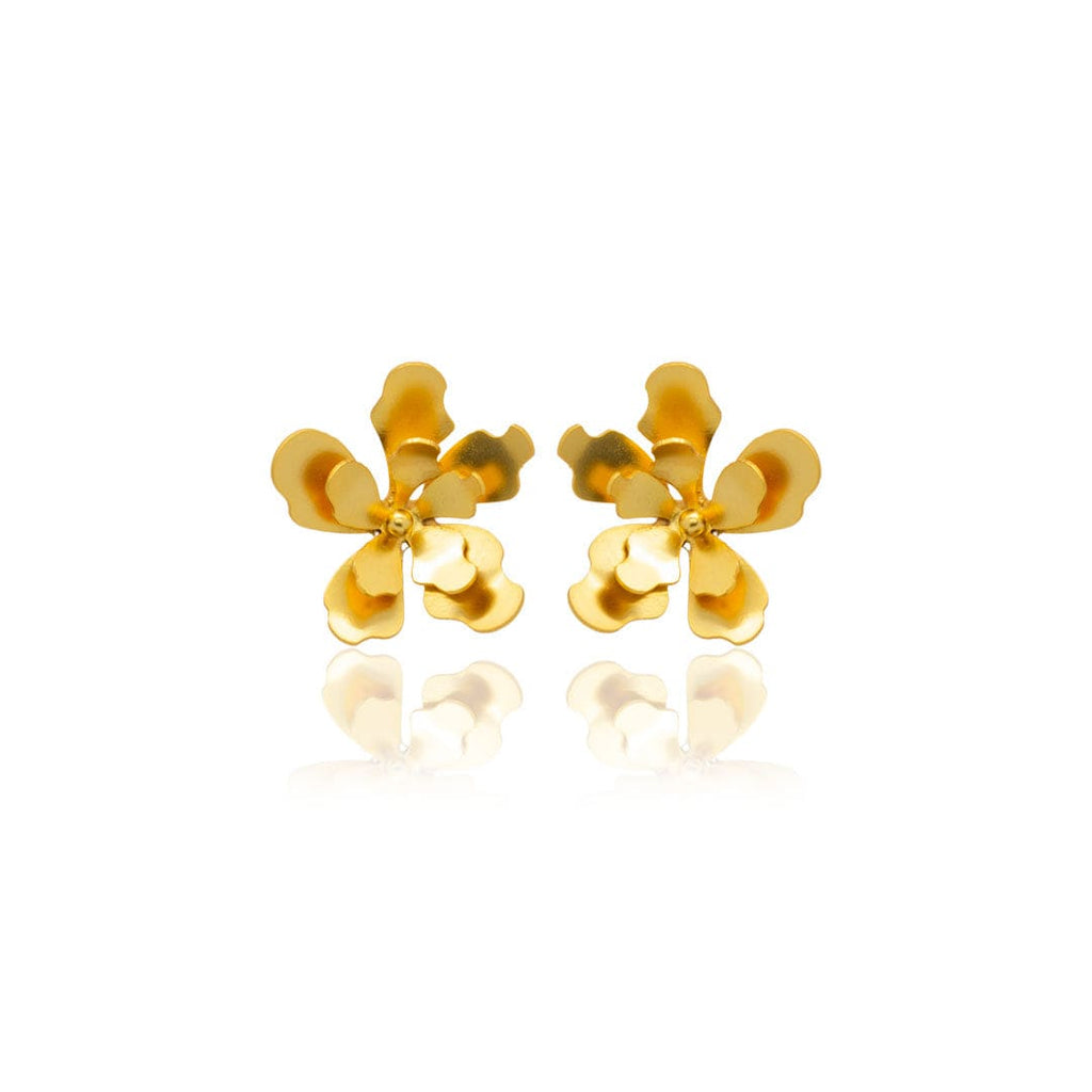 Mi tienda variation Dorado Aretes merania pequeños