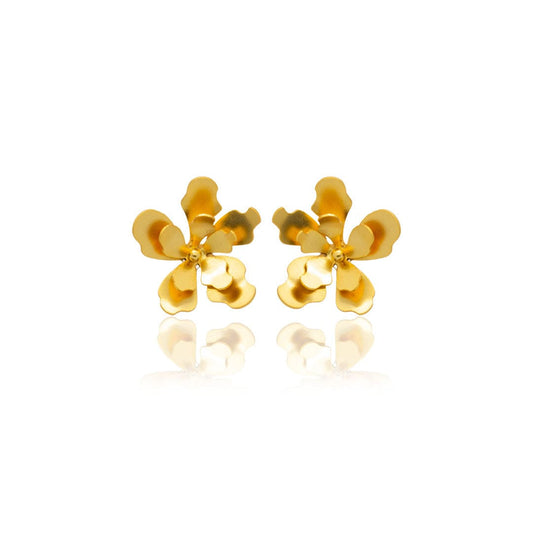 Mi tienda variation Dorado Aretes merania pequeños