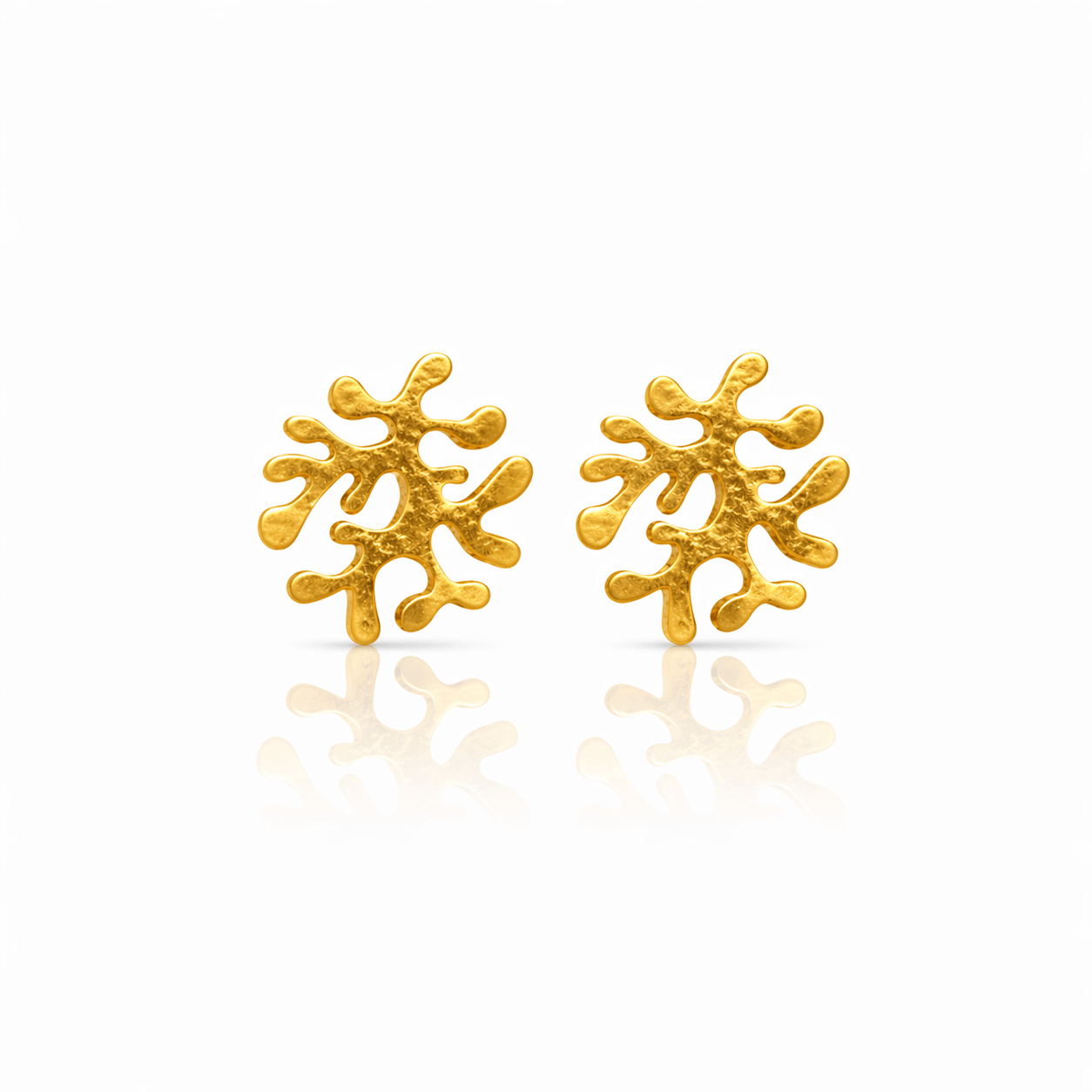 Mi tienda variation Dorado Aretes mini coral