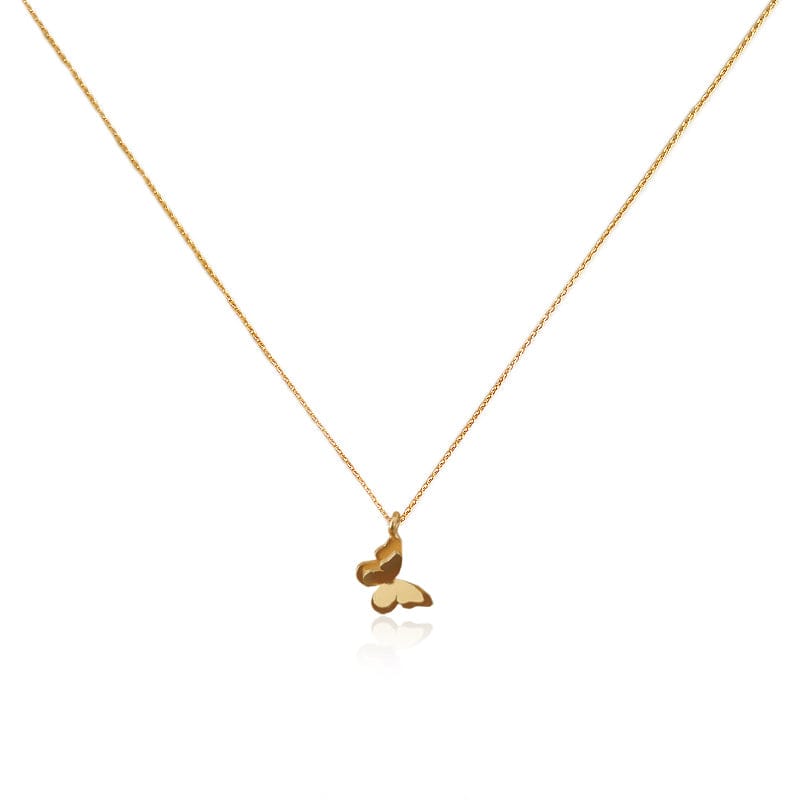 Mi tienda variation Dorado Collar dije mariposa doble