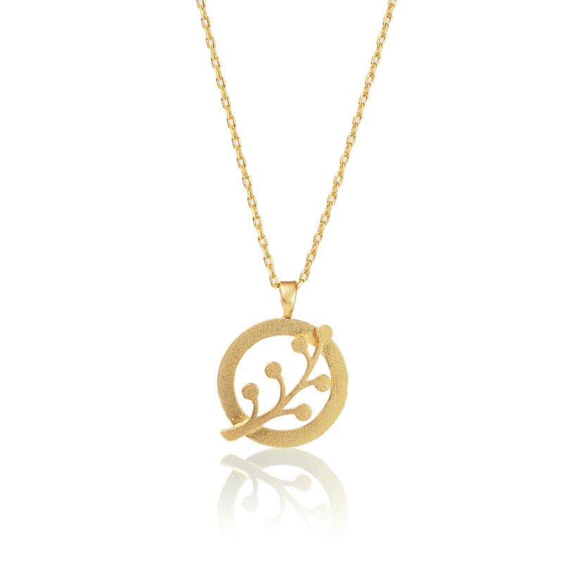 Mi tienda variation Dorado Collar medalla flor de frailejón