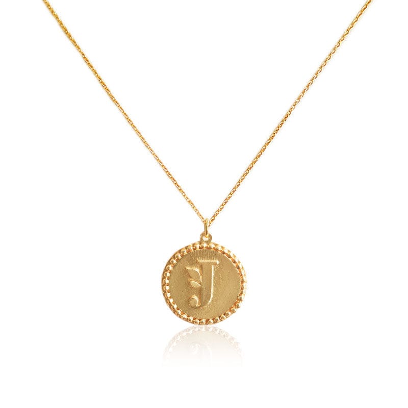 Mi tienda variation J Collar medalla letras