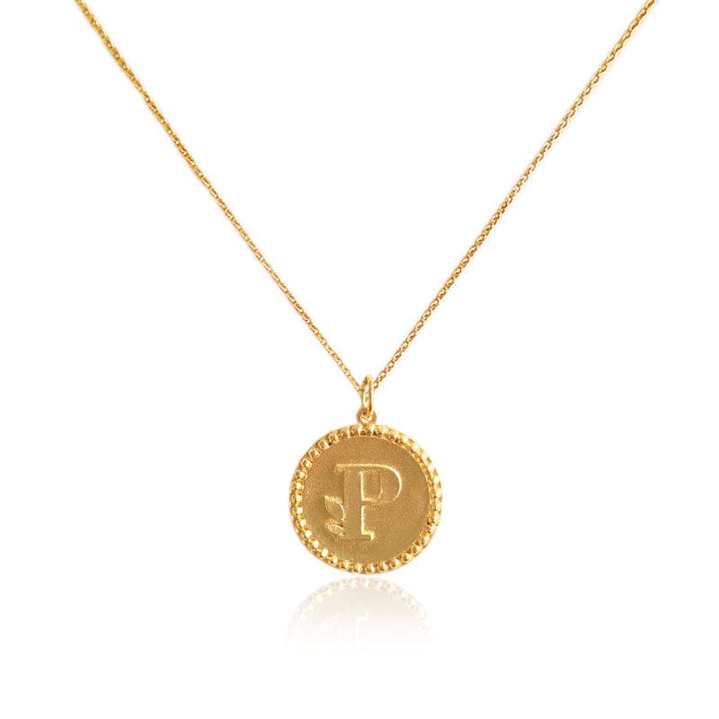 Mi tienda variation P Collar medalla letras