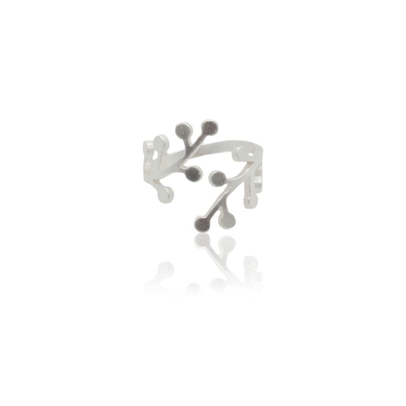 Mi tienda variation Plateado Anillo flor de frailejón