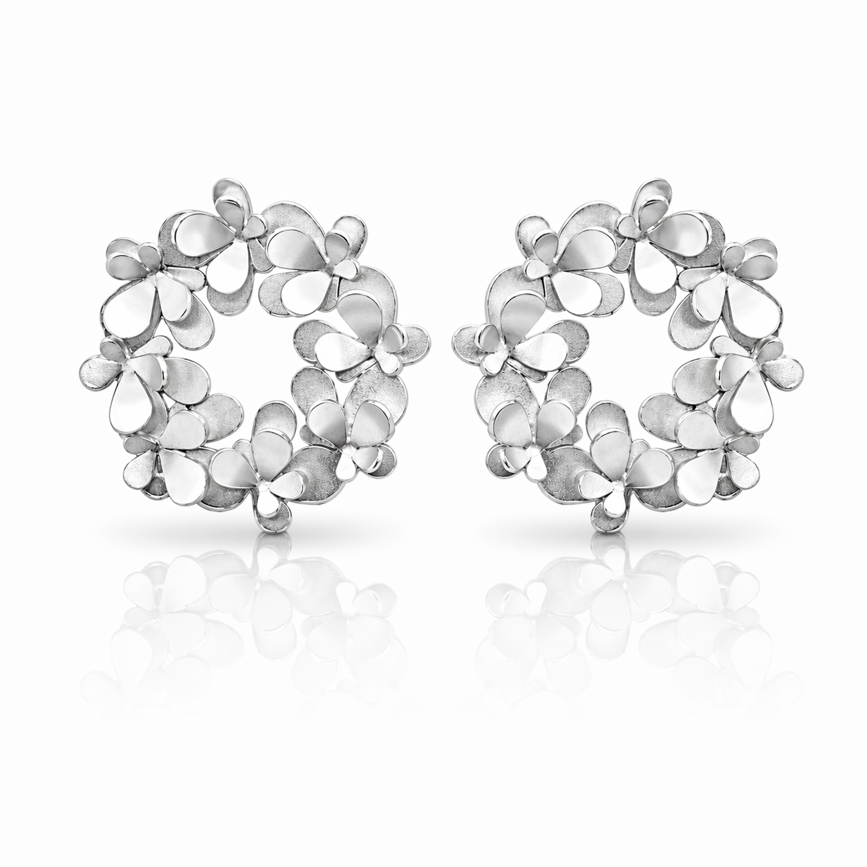 Mi tienda variation Plateado Aretes Aster