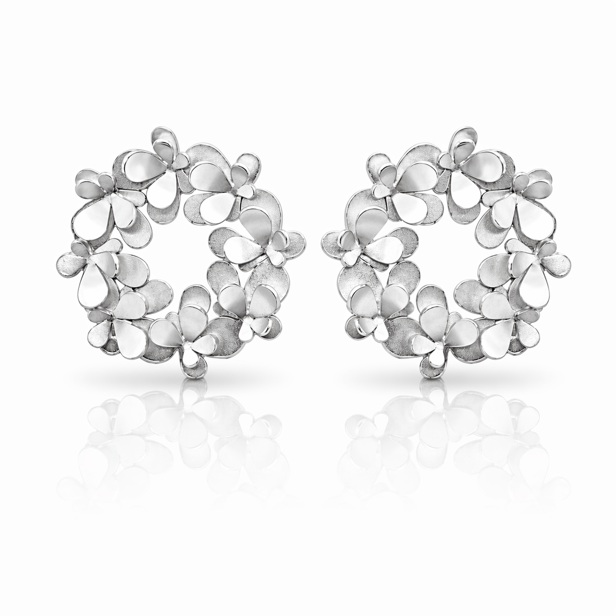 Mi tienda variation Plateado Aretes Aster