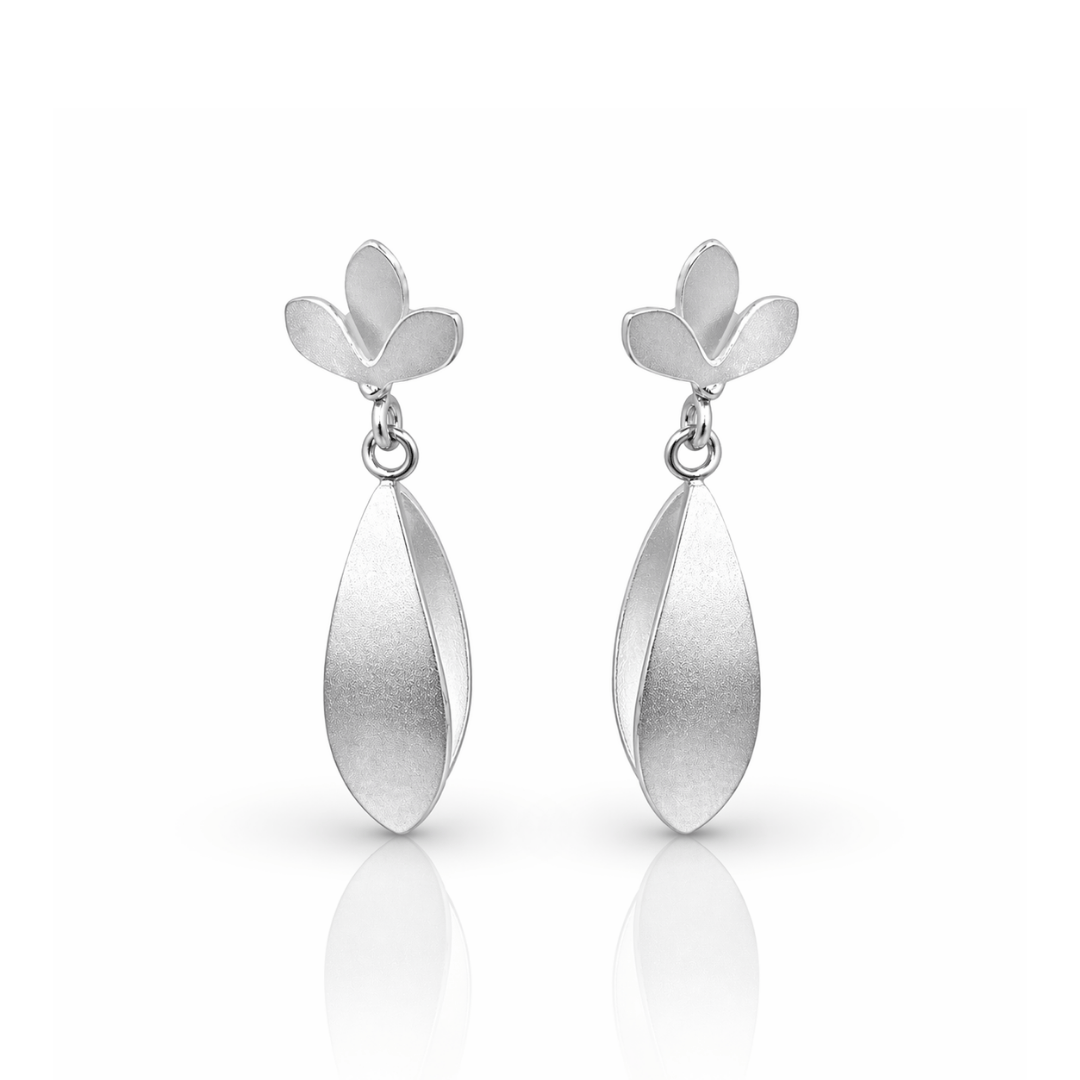 Mi tienda variation Plateado Aretes Iris