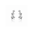 Mi tienda variation Plateado Aretes triple mini guayacan