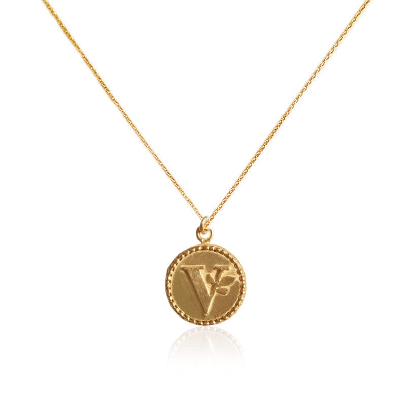 Mi tienda variation V Collar medalla letras
